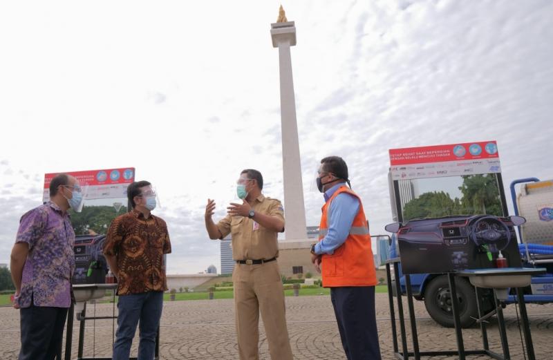 Komunitas Honda Sumbangkan 45 Unit Fasilitas Cuci Tangan Untuk Monas Jakarta!