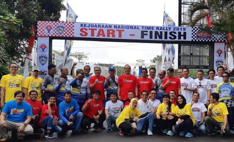 Komunitas time rally saat kejurnas 2019 yang berlangsung di beberapa kota di Indonesia