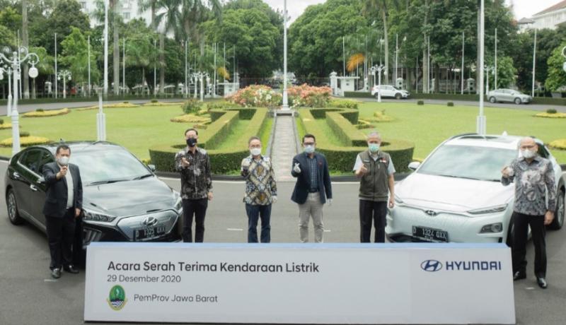  IONIQ Electric dan KONA Electric menjadi kendaraan operasional resmi Pemprov Jawa Barat.