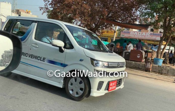 Suzuki Karimun Wagon R versi listrik tertangkap kamera di India