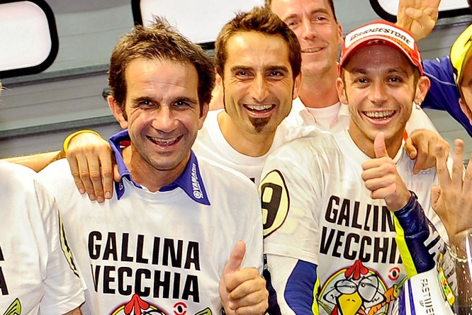 Davide Brivio saat meraih sukses bersama Valentino Rossi di pangguung MootoGP. (Fotto: italy24news)