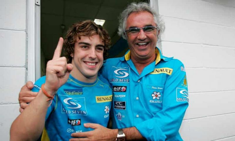 Flavio Briatore sukses bersama Fernando Alonso di Renault. (Foto: theguardian)