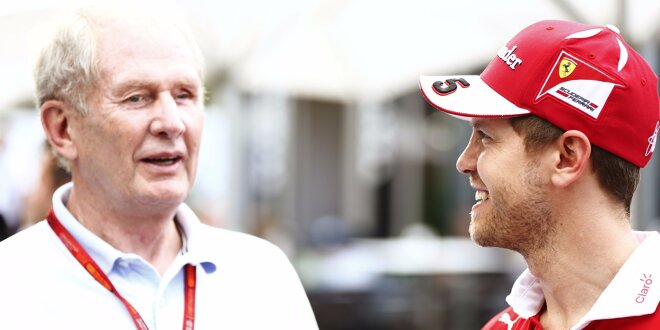 Helmut marko dan Sebastian Vettel, masih akrab meski lama berpisah tim. (Foto: motorsporttotal)
