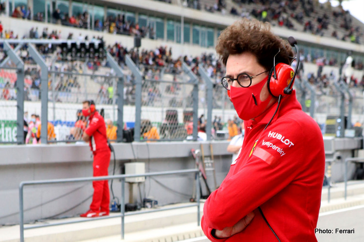 Mattia Binotto (Team Principal Ferrari), posisinya rawan di tahun ketiga memimpin The Prancing Horse. (Foto: ferrari)