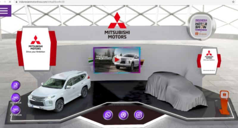 MMKSI hadir dalam bentuk booth virtual Mitsubishi Motors menampilkan model SUV legendaris dan telah dikenal masyarakat Indonesia, New Pajero Sport sebagai sorotan utama.