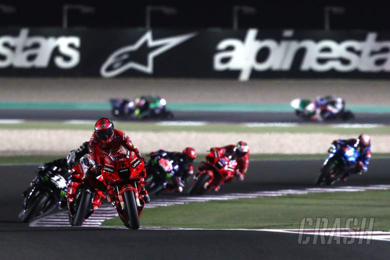 Francesco Bagnaia (Italia/Ducati), rugi karena terlalu lama memimpin di GP Qatar? (Foto: crash)