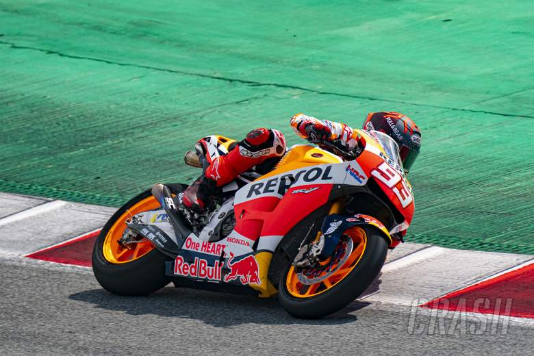 Marc Marquez (Spanyol/Honda) songsong GP Portugal setelah absen 9 bulan dari MotoGP. (Foto: crash)