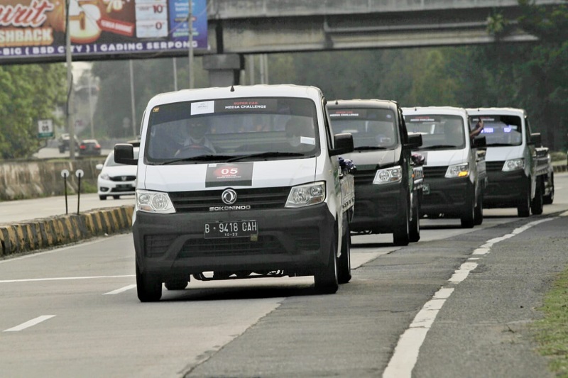 Uji efisiensi bahan bakar DFSK Super Cab yang dilakukan seputar Jakarta-Tangerang