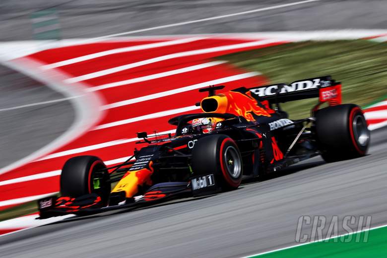 RB16B besutan Max Verstappen, tinggal pembuktian di sesi kualifikasi GP Spanyol pada Sabtu (8-5-2021). (Foto: crash)