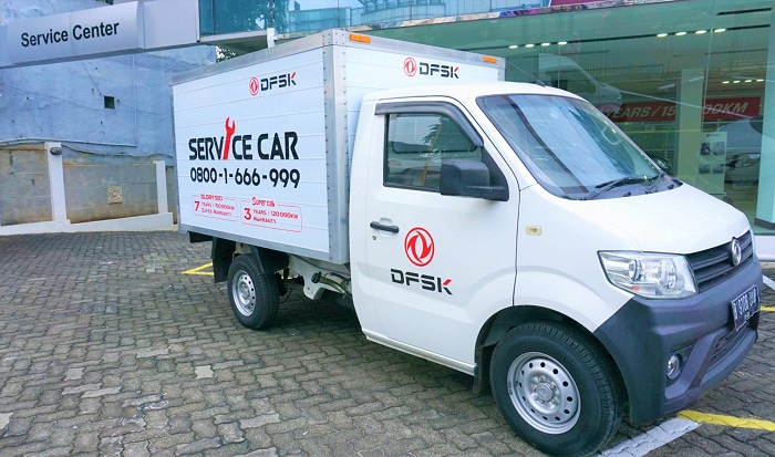 Mobile Service DFSK yang siap melayani perbaikan mobil koneumen jika terjadi trouble 