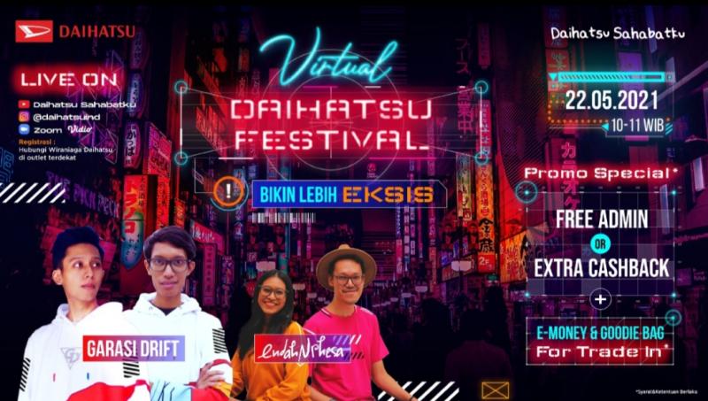 Talkshow Garasi Drift dan special performance Endah & Resha di Virtual Daihatsu Festival