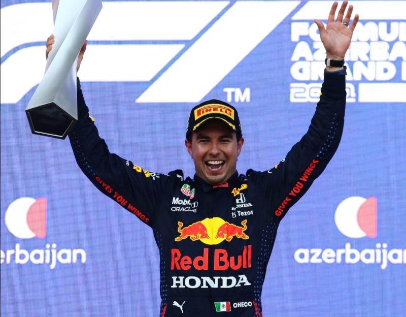 Sergio Perez cetak sejarah dengan berhasil menjuarai GP Azerbaijan 2021