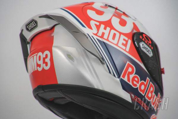 Helm jadoel merek Shoei ini yang akan dipakai Marc Marquez di MotoGP Jerman akhir pekan ini