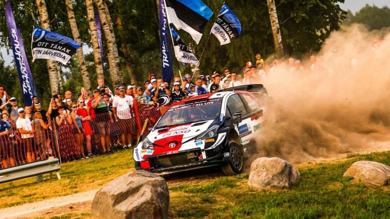 Yaris WRC 2021 besutan Kalle Rovanpera (Finlandia) menyapu bersih 7 dari 9 SS pertama Rally Estonia 2021. (Foto: wrc)