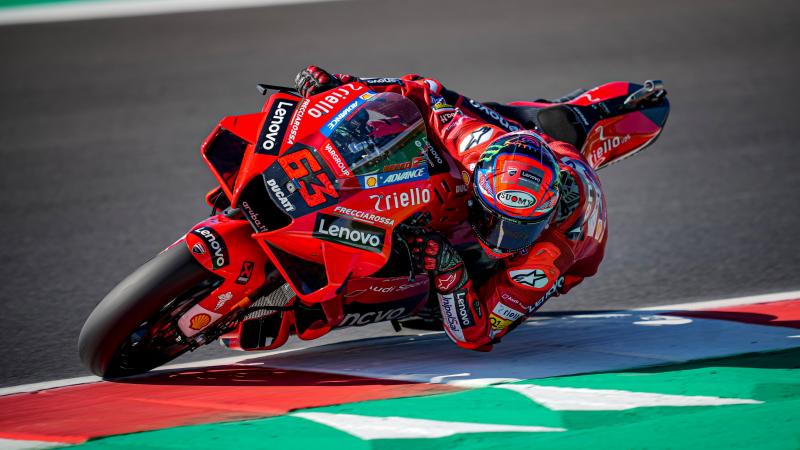 Fransesco Bagnaia kembali meraih podium pertama di MotoGP, kali ini di GP San Marino 2021