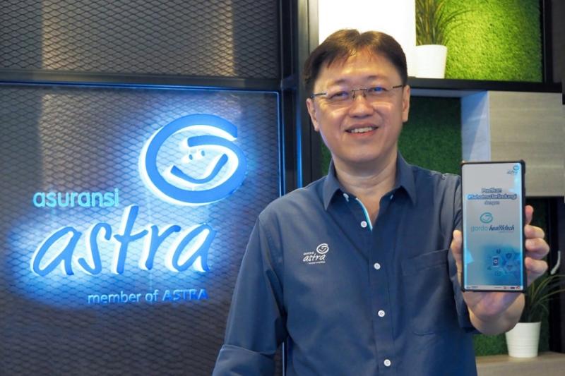 CEO Asuransi Astra Rudy Chen saat peluncuran produk asuransi kesehatan perorangan berbasis digital kolaborasi dengan Halodoc
