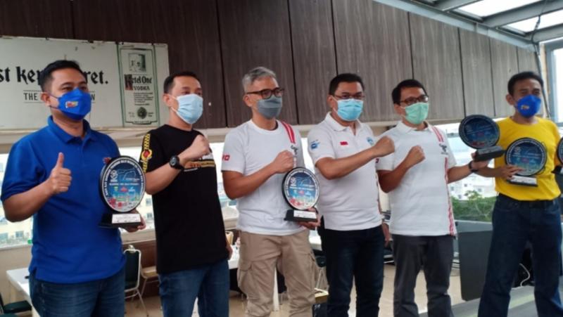 Para pemenang Kejurnas Time Rally 2021 putaran 1 di Bandung, Jawa Barat