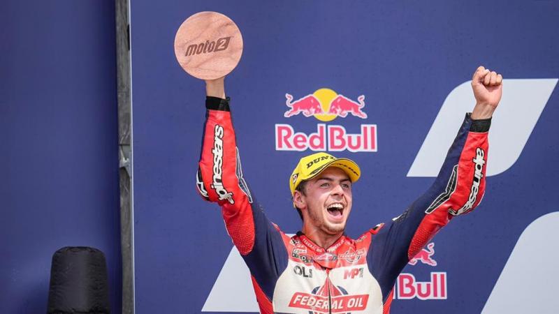 Pembalap Moto2 Federal Oil Gresini Racing Fabio Di Giannantonio berhasil meraih podium 2 di GP 2021 Amerika Serikat