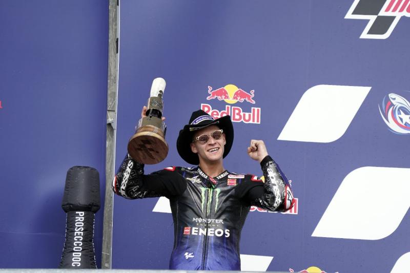 Fabio Quartararo (Prancis/Yamaha), runner up di Texas lebih besar artinya dari kemenangan. (Foto: yamaharacing)