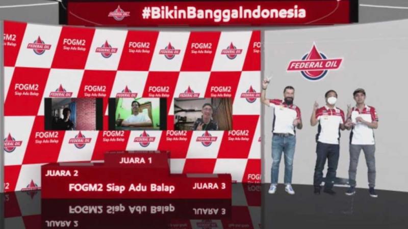 Pemenang balap virtual MotoGP Federal Oil Siap Adu Balap 2021