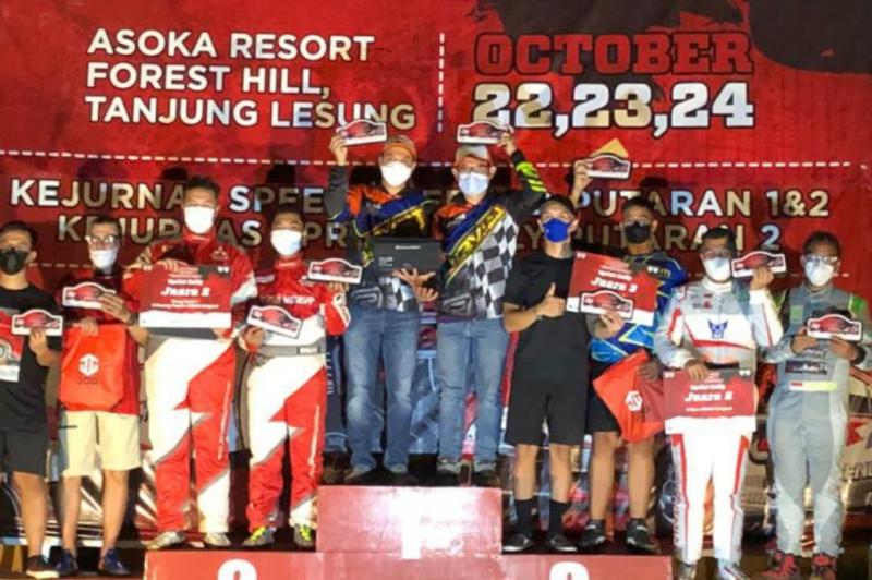 Dijepit 2 Senior, H Rihans Variza Juarai Merdeka Sprint Rally 2021 di Asoka Tanjung Lesung