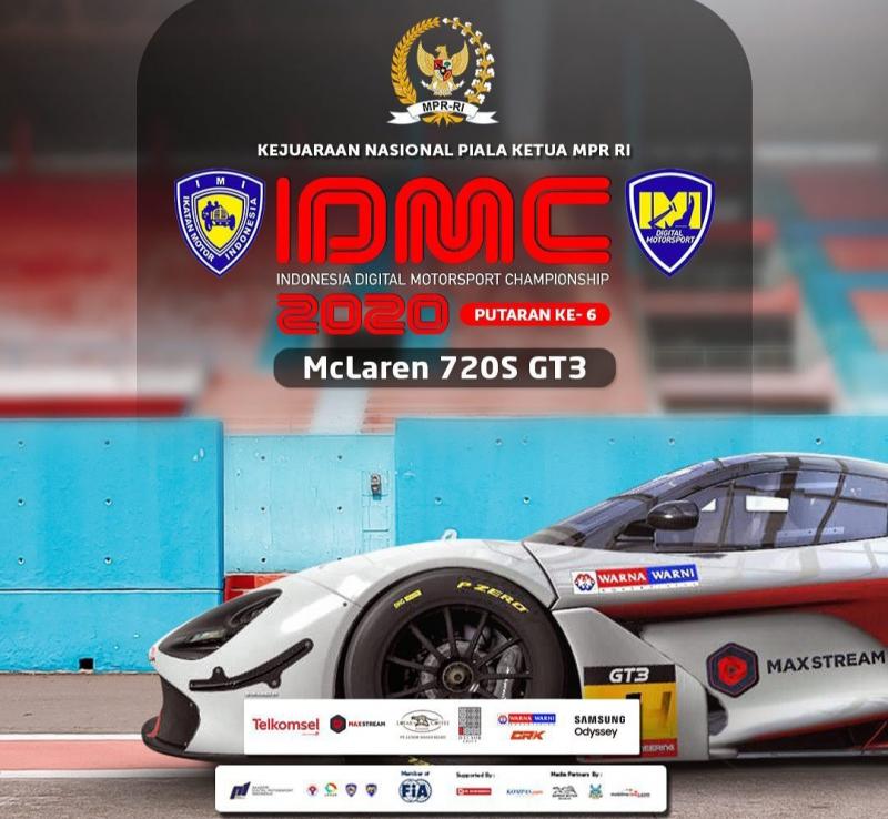 Round final Kejurnas IDMC 2020 memperebutkan Piala Ketua MPR-RI akan dihelat di sirkuit virtual Sentul International Circuit, Minggu (31/10/2021)