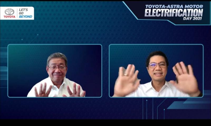 Susumu Matsuda dan Henry Tanoto pada Digital Activity TAM Electrification Day 2021 secara virtual hari ini 