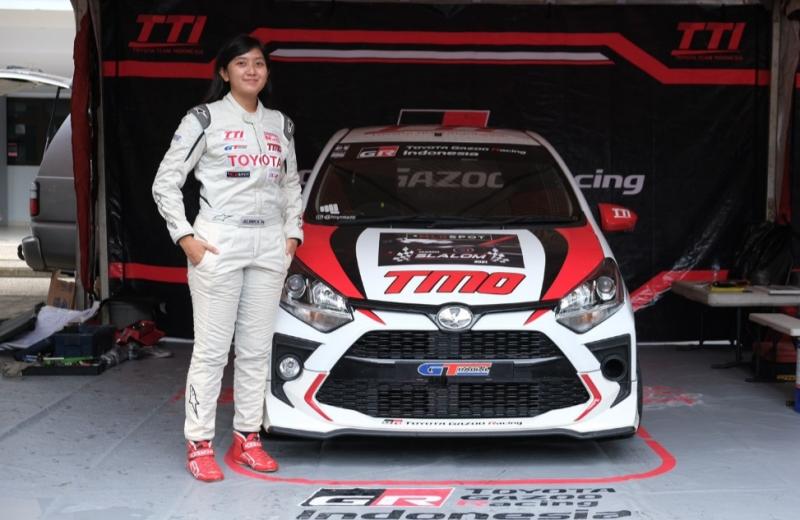 Alinka Hardianti, come backnya ke Toyota Team Indonesia dengan menjuarai kelas wanita putaran 1 Kejurnas 2021 di Jogja