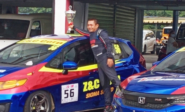 Benny Santoso kembali mencetak pole position, putaran 5 Honda Jazz Speed Challenge Master 2021 di Sentul International Circuit Bogor hari ini