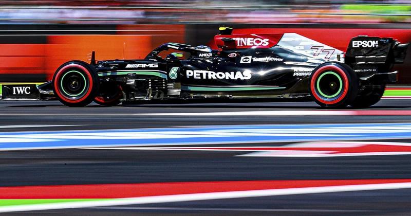 Mengejutkan, Mercedes W12 bawa Valtteri Bottas dan Lewis Hamilton front row di GP Meksiko.(Foto: planetf1)
