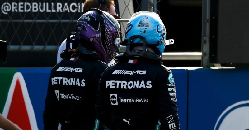 Valtteri Bottas dan Lewis Hamilton di GP Meksiko dinihari nanti, bakal tukar posisi di garis start atau saat race? (Foto: planetf1)