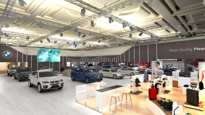 Ilustrasi  BMW Group Pavilion yang akan hadir di area GIIAS 2021