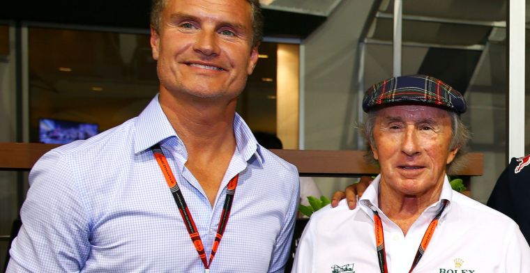 David Coulthard (kiri) dan Sir Jackie Stewart, tak ingin trofi F1 2021 pergi ke negaranya bersama Lewis Hamilton. (Foto: gpblog)