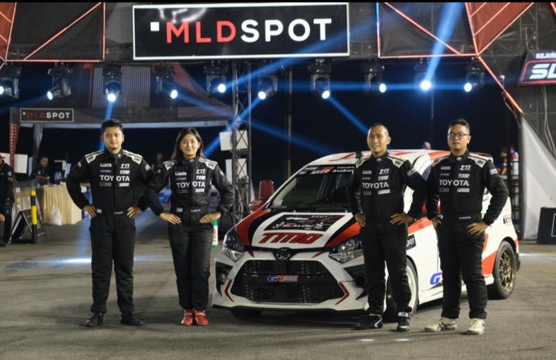 Dengan senjata Agya GR Sport, kuartet peslalom Toyota Team Indonesia berpeluang menjadi juara nasional slalom 2021