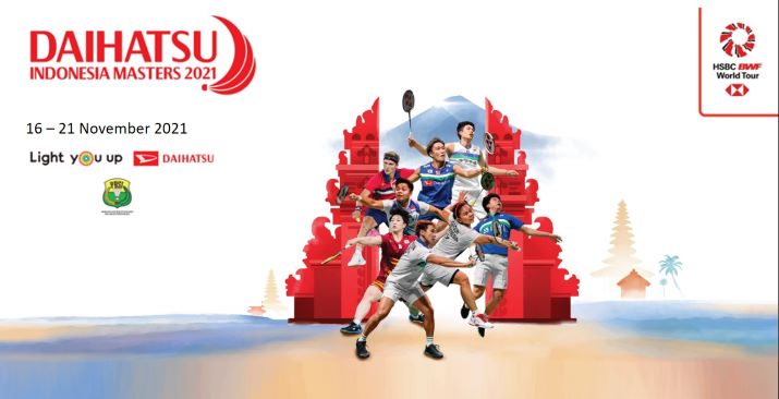 Pamflet turnamen Daihatsu Indonesian Masters 2021