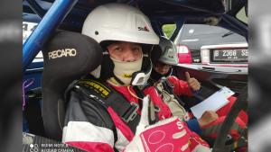 Sprint Rally Stage Park Sentul 2021 : Jadi Pereli Pemula, Rudi SL Langsung Sabet Juara 3 Non-Seeded