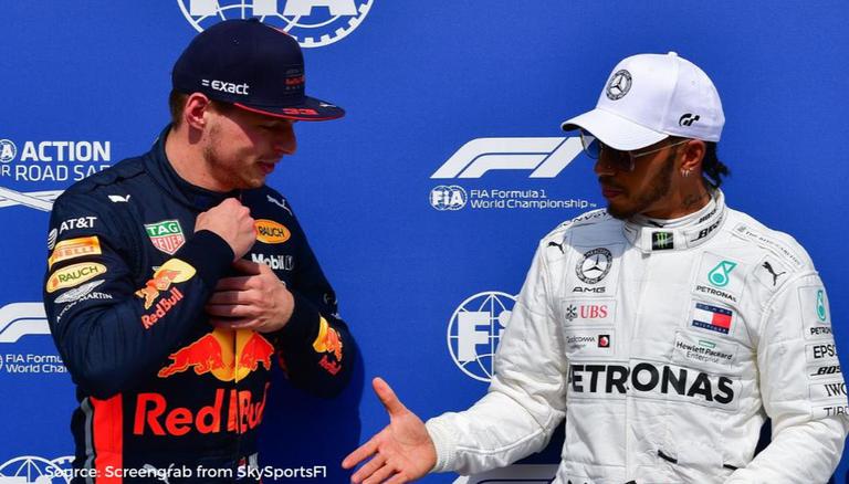 Lewis Hamilton ucapkan selamat buat Max Verstappen, untuk kejuaraan dunia 2021? (Foto: skysportsf1)