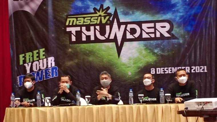 Preskon dan launching aki massiv thunder dengan tagline baru Free Your Power. (foto : bs)