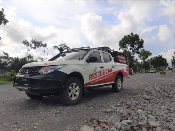Mobil Rescue untuk evakuasi dan penyaluran bantuan kepada korban erupsi Gunung Semeru dari Mitsubishi