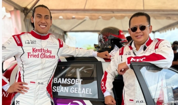 Bamsoet : Sean Gelael Jago di Aspal, Juga Lintasan Tanah Dengan Juara Kejurnas Danau Toba Rally 2021 