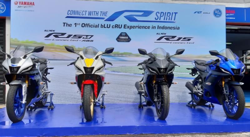 Yamaha perkenalkan bLU cRU Indonesia, guna makin memperkuat passion Racing Yamaha Sport di Sentul International Circuit, Bogor, Kamis kemarin