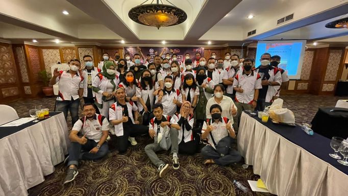 Para member TYCI saat acara serah terima jabatan kepengurusan baru di Jakarta