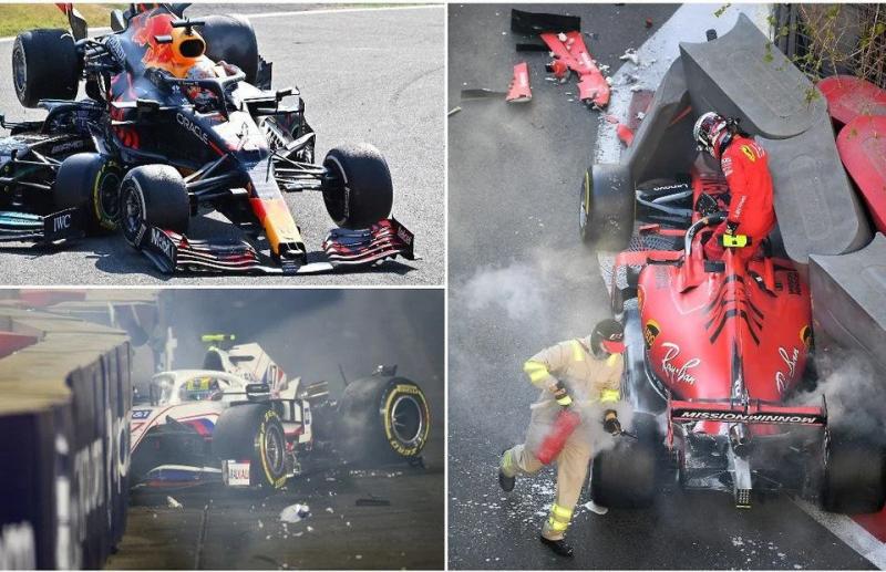 Berbagai kecelakaan di F1 yang butuh dana perbaikan miliaran rupiah. (Foto: givemesport)