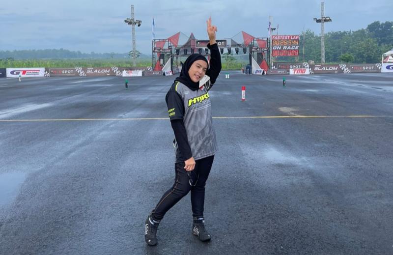 AS Dewi, Ratu Slalom Yogyakarta yang langsung tune in pada come backnya di ajang Kejurnas Slalom 2021