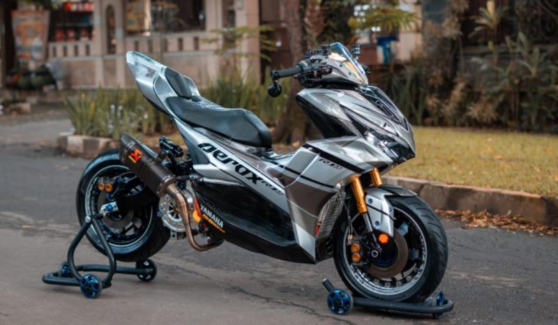 Yamaha Aerox ini menjadi salah satu pemenang Online Customaxi 2021