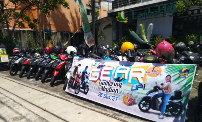 Setahun Yamaha Gear 125, Yamaha area Madiun-Kediri mengajak konsumen Yamaha GEAR di kota Madiun dan sekitarnya merayakannya dengan penuh nuansa
