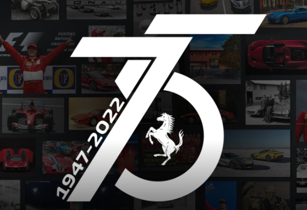 Logo Spesial 75 tahun Ferrari yang akan dirayalan sepanjang tahun 2022