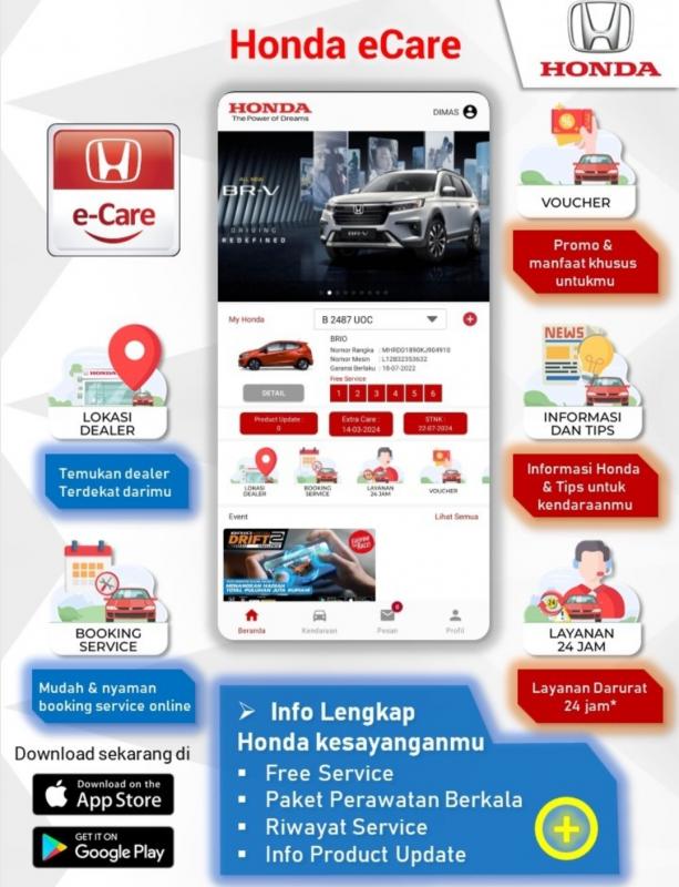 Honda Perbarui E-Care, Aplikasi Multi Platform Permudah Layanan Penjualan dan Purna Jual