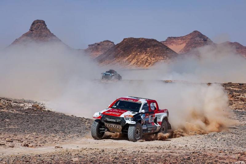 Giniel de Villiers (Afsel/Toyota Gazoo Racing), podium perdana di Rally Dakar 2022. (Foto: dakar)