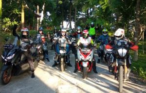 Rombongan touring Legend Riders 2022 melakukan start dari Krui, Kabupaten Pesisir Barat Lampung pukul 07.00 WIB hari ini